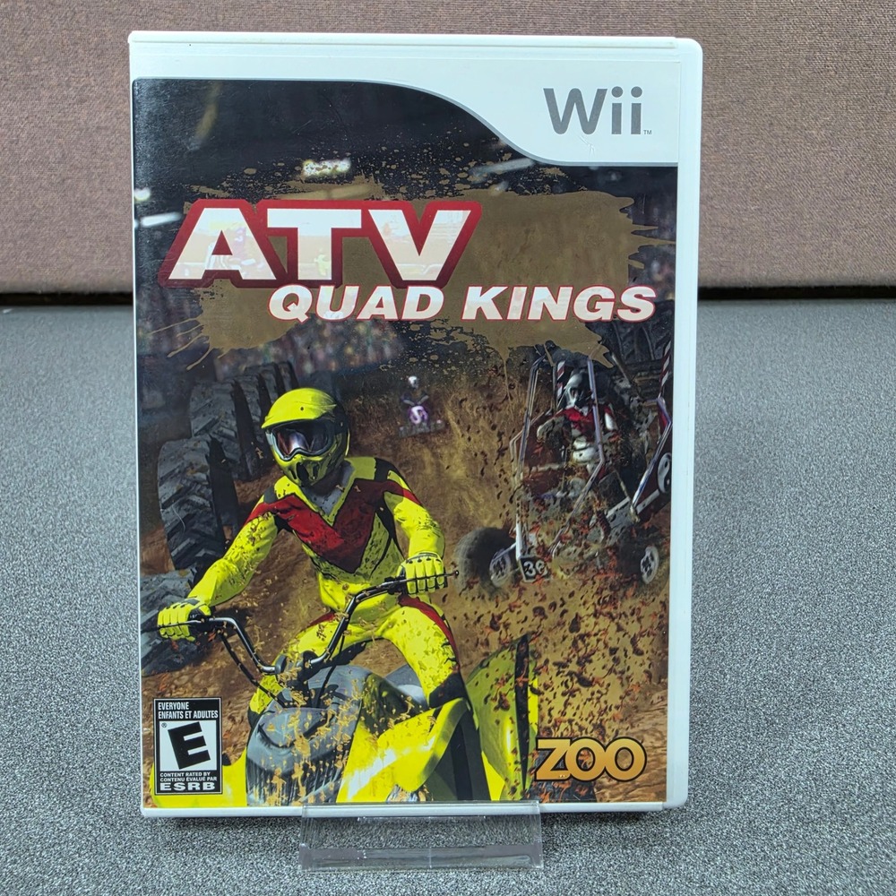 Zoo ATV Quad Kings Nintendo Wii Everyone White Excellent Racing Game CIB